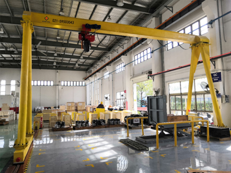 卡麥龍安裝3T電動(dòng)葫蘆門(mén)式起重機(jī)
